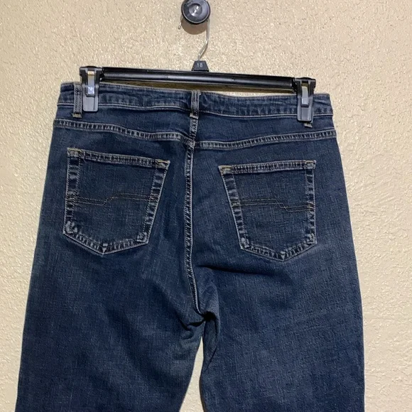 Caslon Jeans 10 Blue Stretch Straight Mid Rise 5-Pockets Cotton Spandex - Picture 11 of 16